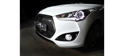 m&s front radiator grille hyndai veloster 2012-17